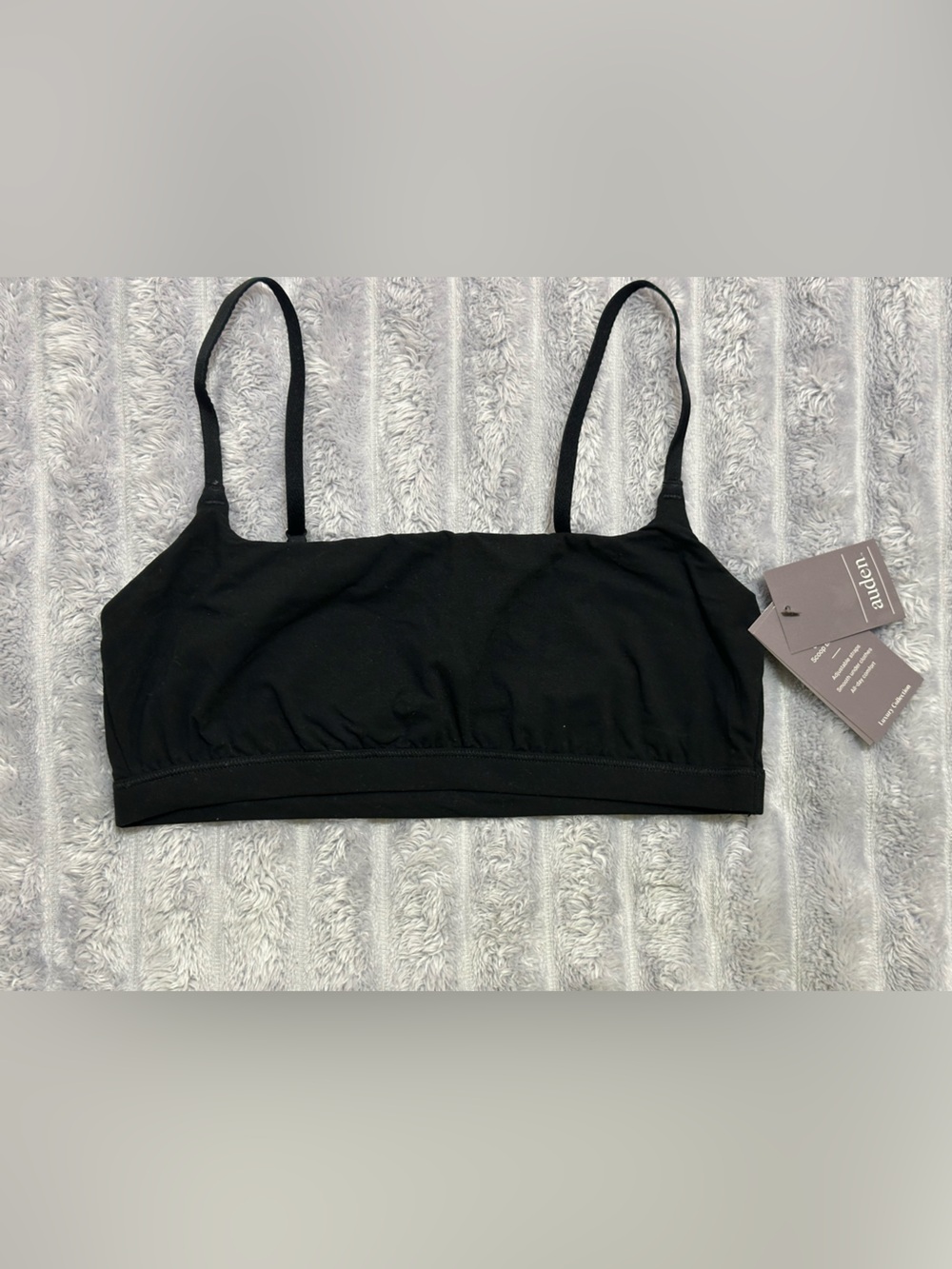 Auden Black Stretch Bralette with Adjustable Straps